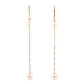 Annabel Rose Gold Bridal Earrings