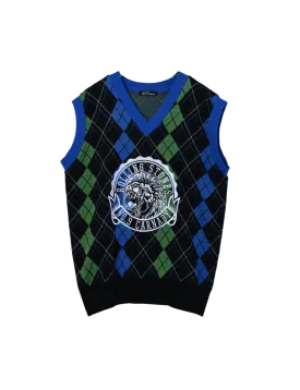 Argyle Lion Crest Stones Vest