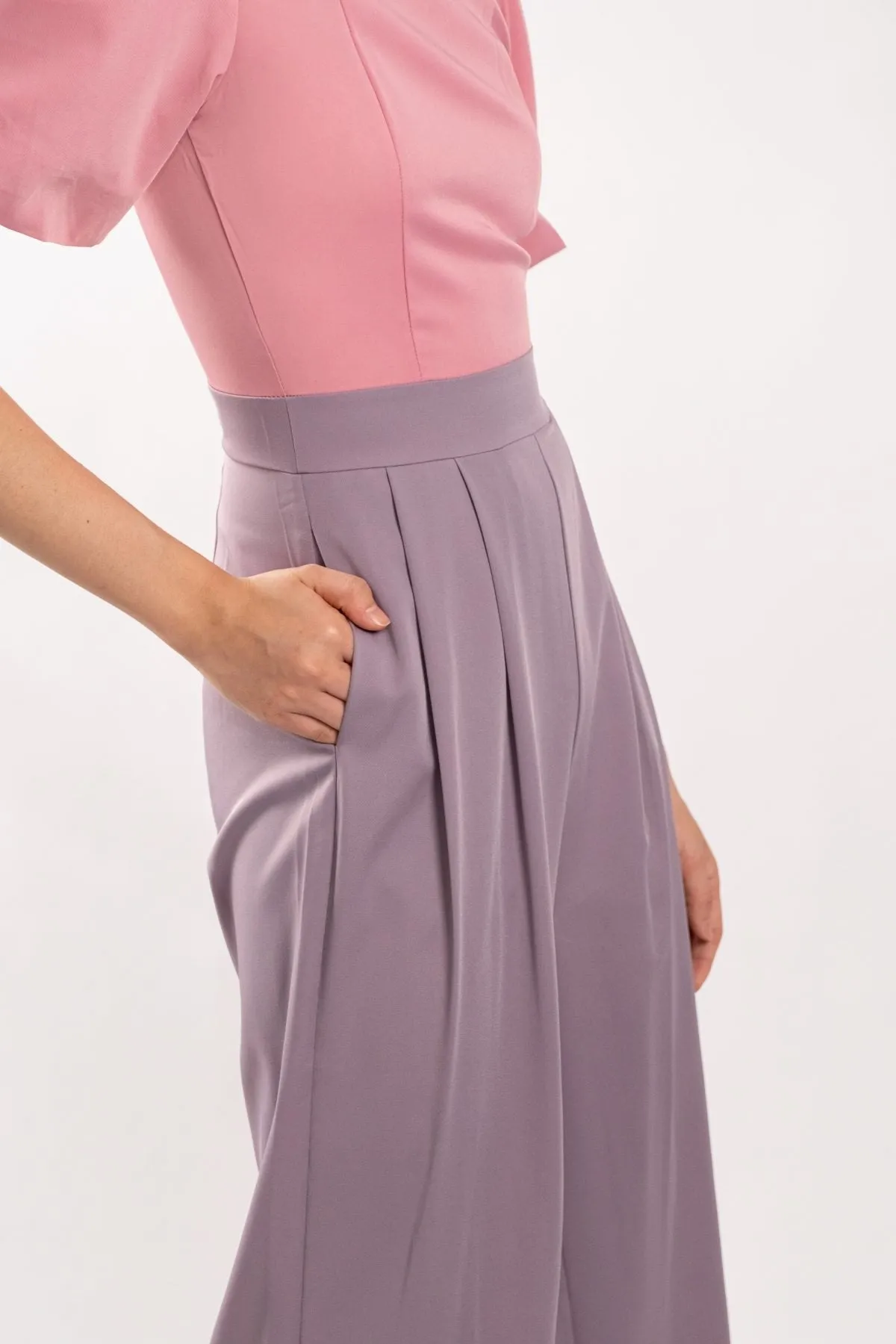Cadence Two Tone Jumpsuit (Duty Rose Pink)