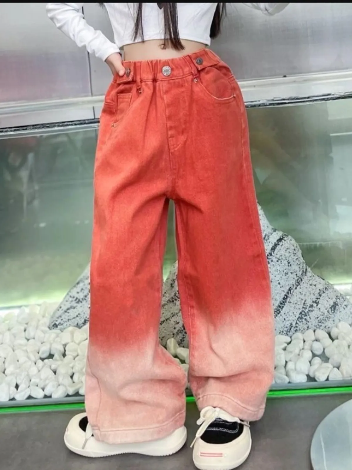 Color Me Cutie Ombre Wide Leg Jeans