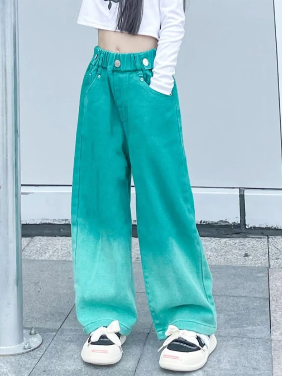 Color Me Cutie Ombre Wide Leg Jeans