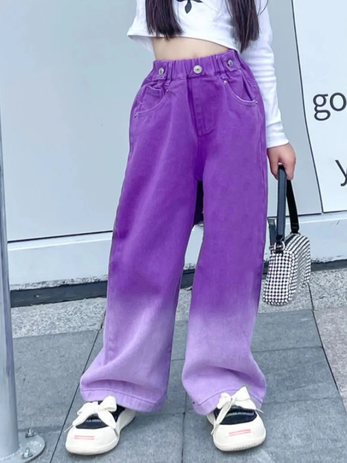Color Me Cutie Ombre Wide Leg Jeans