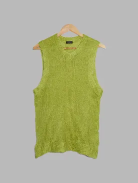 Comme des Garcons Homme Plus 1999 pistachio green mohair knitted vest