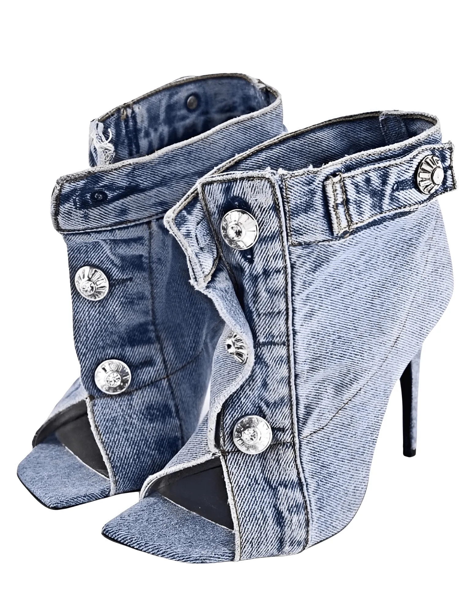 Denim Heels For Women - Now In Black Too!