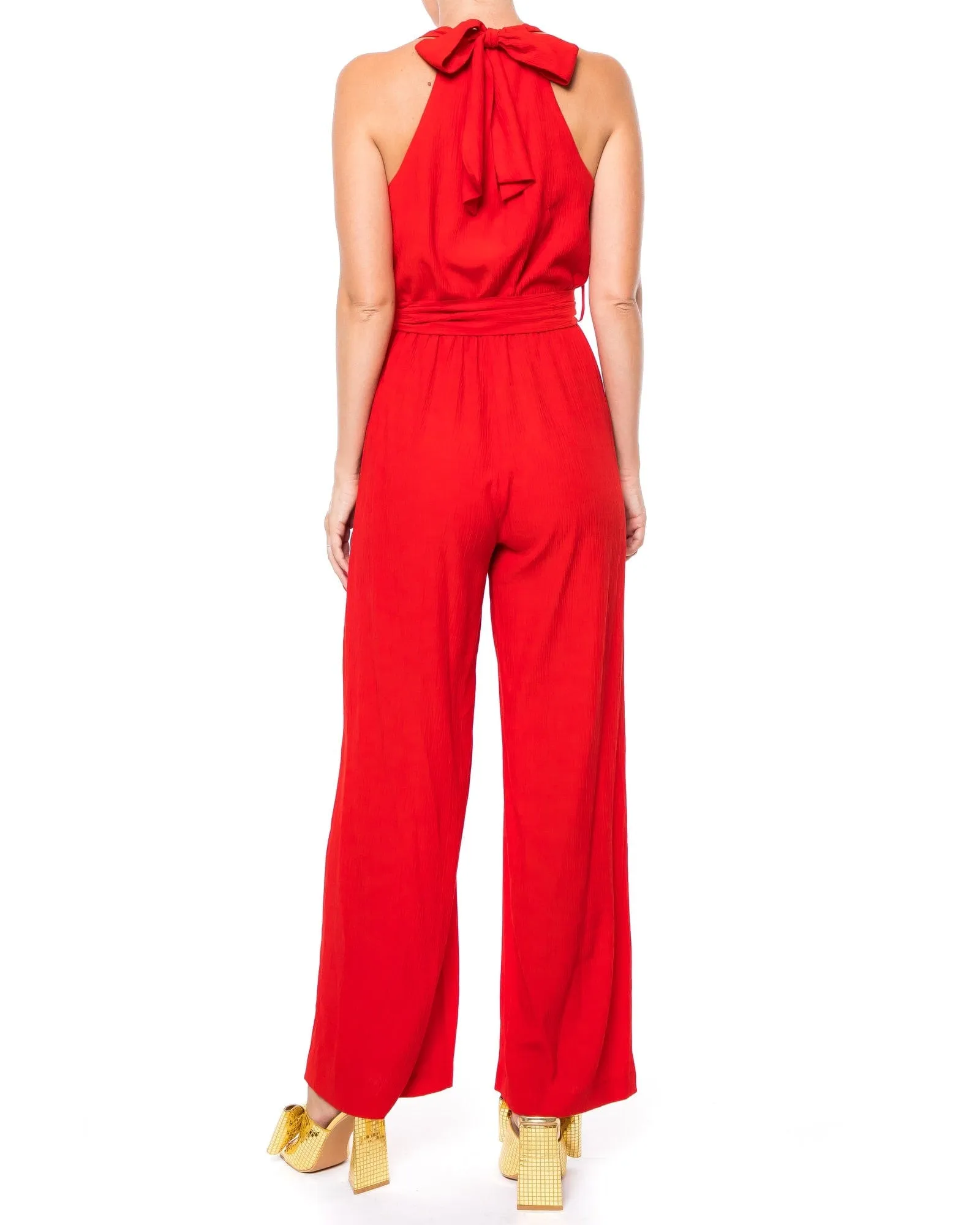 Disco Jumpsuit - Cherry
