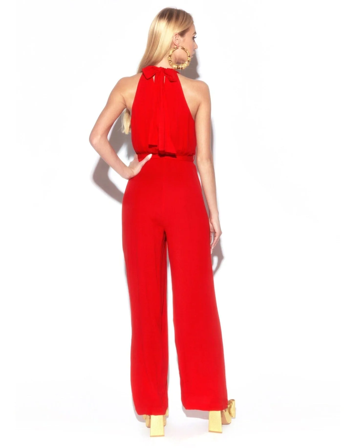 Disco Jumpsuit - Cherry
