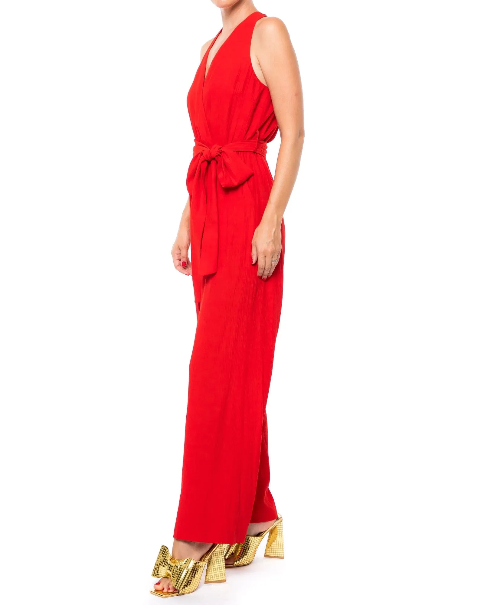 Disco Jumpsuit - Cherry