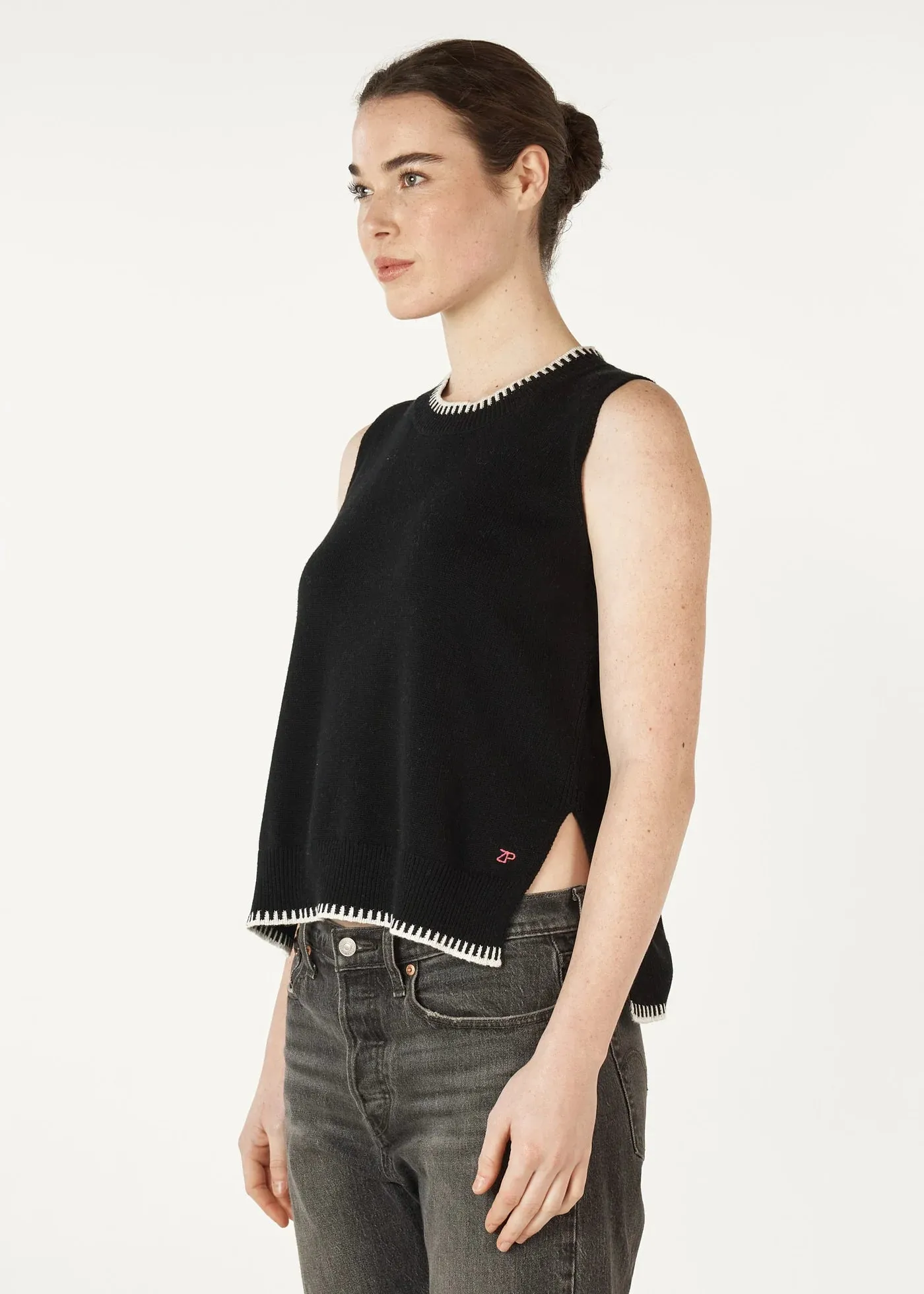 Essential Two Tone Vest / Black