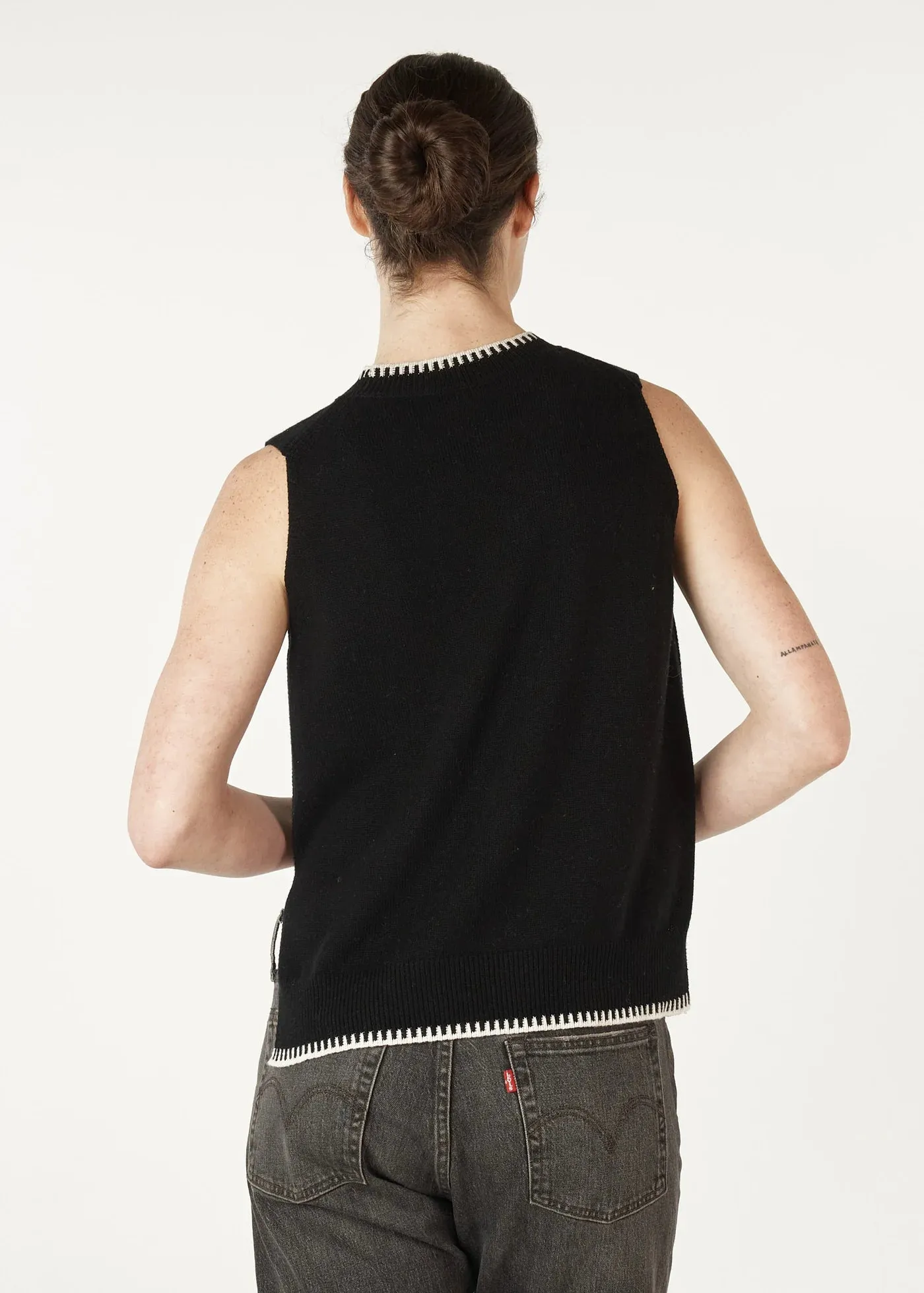 Essential Two Tone Vest / Black