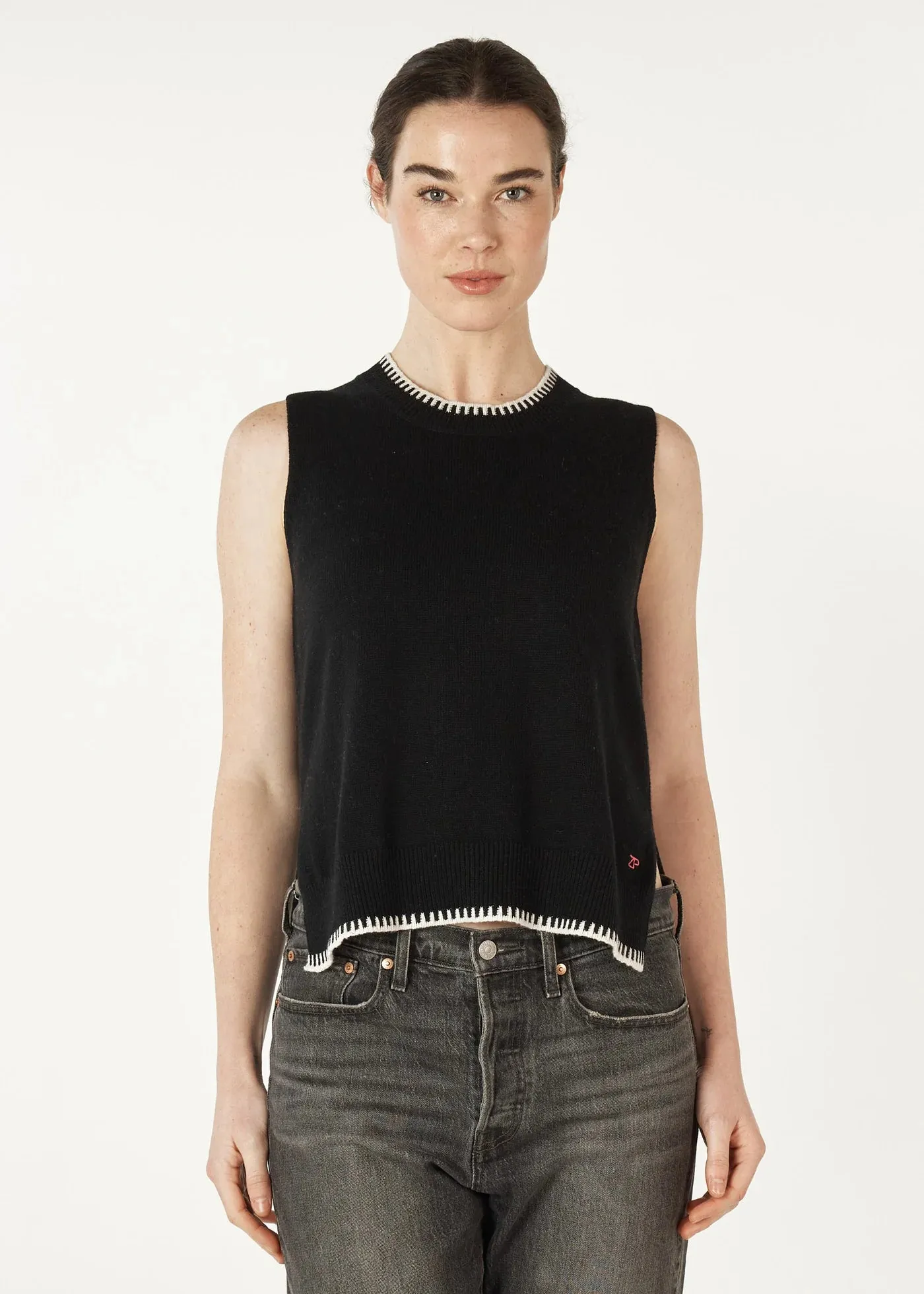 Essential Two Tone Vest / Black