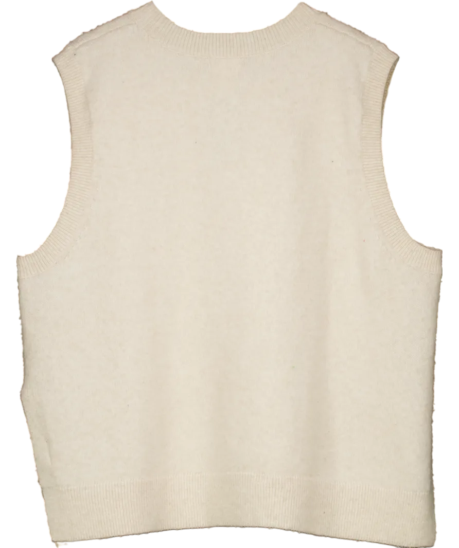 H&M Cream Knitted Vest UK XL