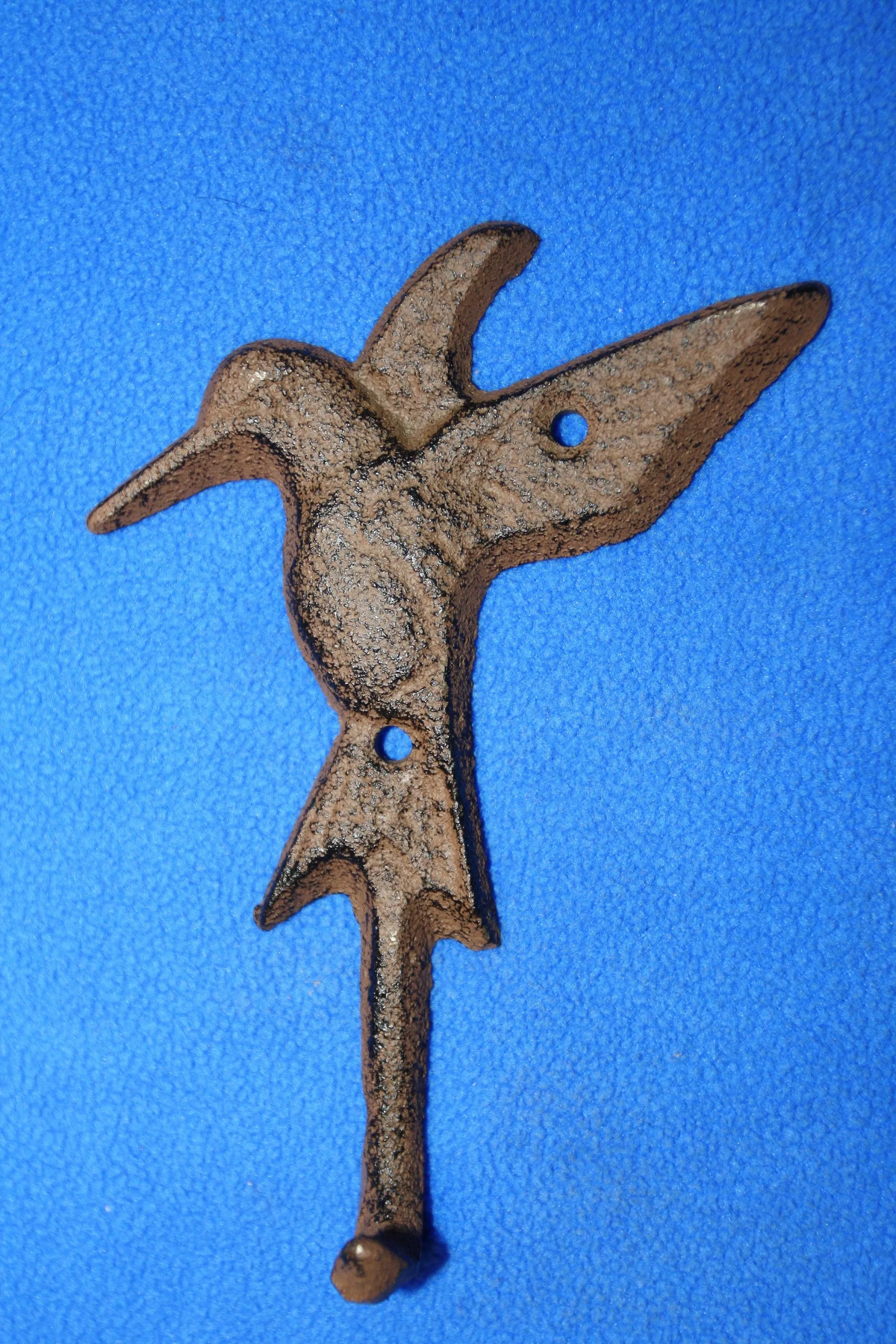 Hummingbird Decor Cast Iron Wall Hooks 5&#39; high, H-22