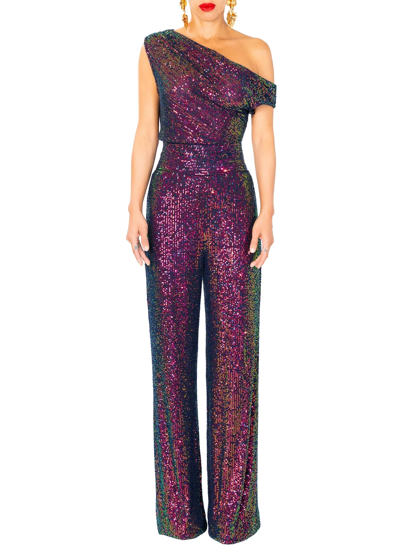 "Pristine" Off Shoulder Jumpsuit