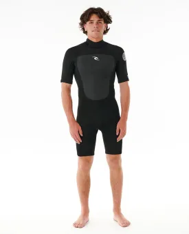 Rip Curl Men's Omega 2mm Back Zip Springsuit Black 11LMSP-0090