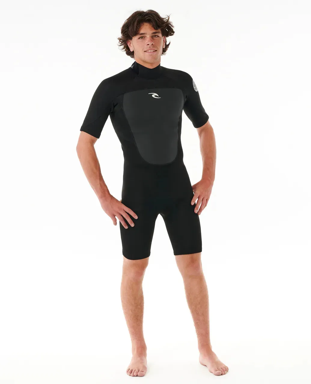 Rip Curl Men's Omega 2mm Back Zip Springsuit Black 11LMSP-0090