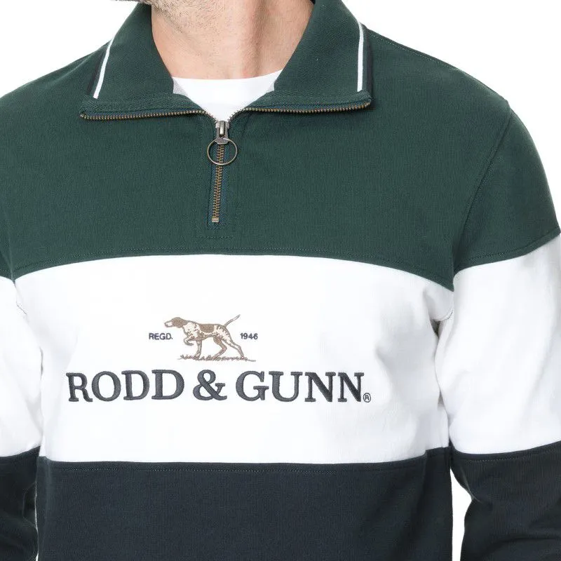 Rodd & Gunn Foresters Peak 1/4 Zip Jumper - Forest