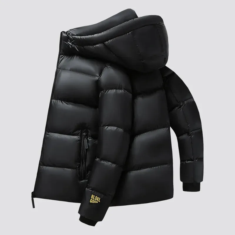 Thick Long Hooded Goose & Duck Down Unisex Outwear