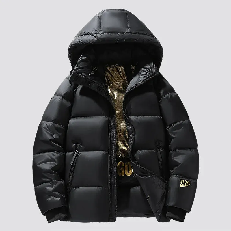 Thick Long Hooded Goose & Duck Down Unisex Outwear