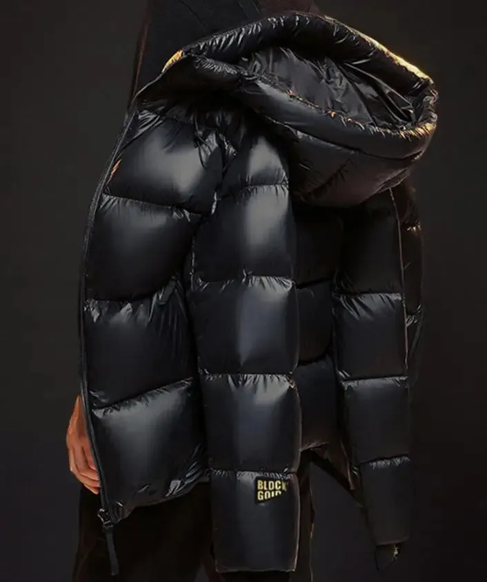 Thick Long Hooded Goose & Duck Down Unisex Outwear