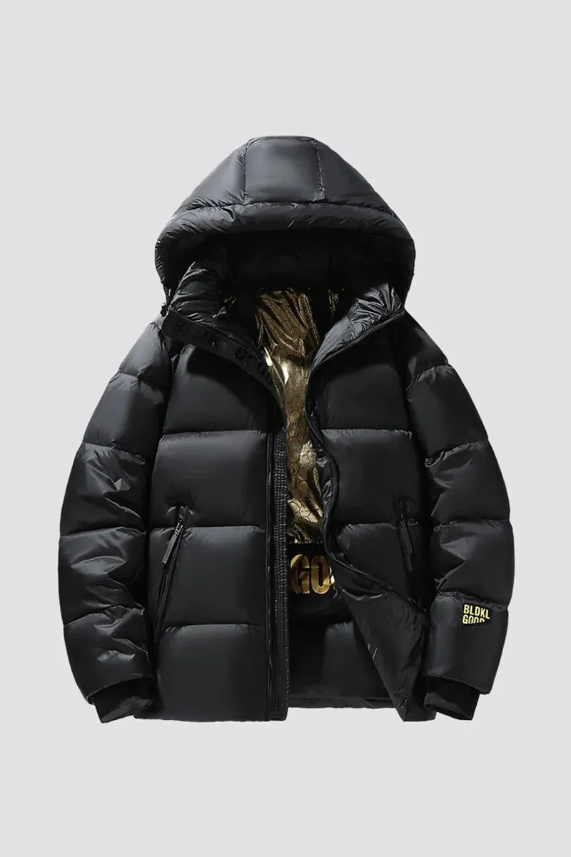 Thick Long Hooded Goose & Duck Down Unisex Outwear