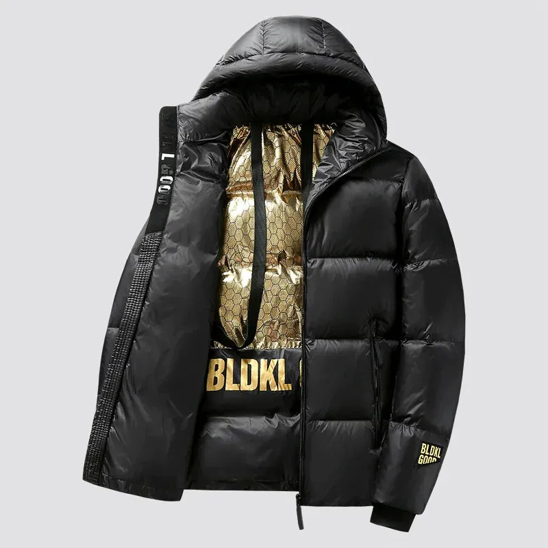 Thick Long Hooded Goose & Duck Down Unisex Outwear