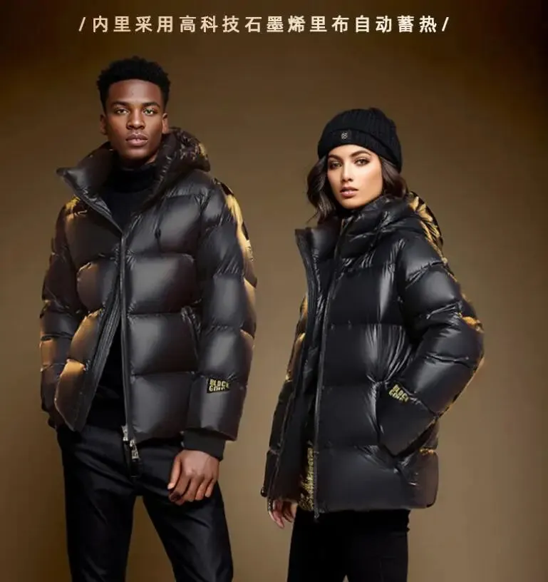 Thick Long Hooded Goose & Duck Down Unisex Outwear