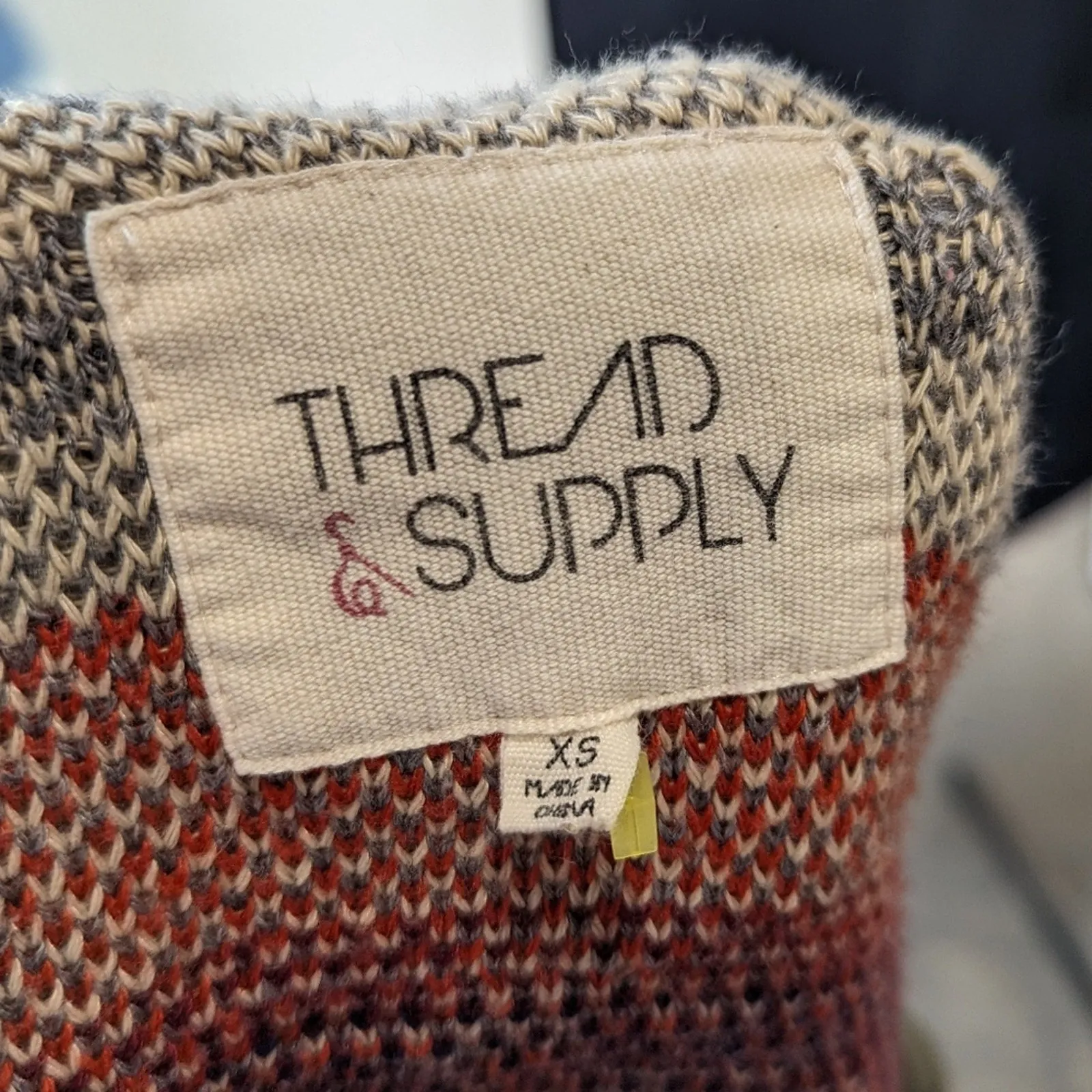 Thread & Supply Olive Green Utility Vest - XS