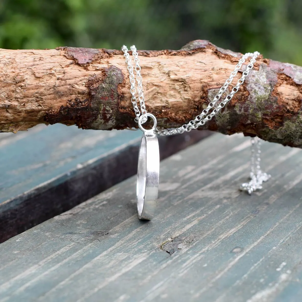 Watching the Flock - Rose Gold and Silver Sheepdog Pendant